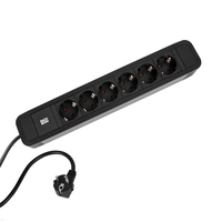 Bachmann PRIMO 2 power extension 2 m 6 AC outlet(s) Indoor Black