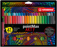 STABILO pointMax ARTY stylo fin Moyen Multicolore 42 pièce(s)