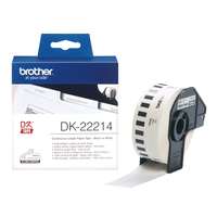 Brother DK-22214 labelprinter-tape Zwart op wit