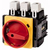 Eaton P5-125/EA/SVB przełącznik elektryczny Przełącznik obrotowy 3P Czerwony, Żółty