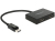 DeLOCK 87665 adaptador de cable de vídeo 0,3 m DisplayPort 2 x DisplayPort Negro
