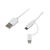LogiLink CU0118 kabel USB 1 m Micro-USB A USB A Biały