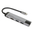 Verbatim 49141 laptop dock/port replicator USB 3.2 Gen 1 (3.1 Gen 1) Type-C Black, Silver