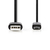 Nedis CCGP60500BK30 USB-kabel 3 m USB 2.0 USB A Micro-USB B Zwart