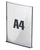 PaperFlow 12SA4.11 support de panneau et stand d'information A4 Verre, Polystyrène Noir