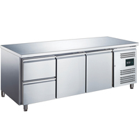 SARO Kühltisch mit 2 Türen und 1x 2er Schubladenset, Modell EGN 3110 TN -