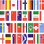 Flaggenkette, Papier 10 m "32 Nations" schwer entflammbar von PAPSTAR