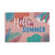 Relaxdays Fußmatte Kokos, Hello Summer Aufschrift, Türvorleger innen & außen, Kokosmatte 40 x 60 cm, wetterfest, bunt