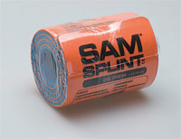 SAM Splint Universalschiene, orange/blau (11 x 91 cm) gerollt