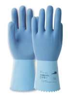 KCL 451 Camatex® Gr.11 Naturlatex, Baumwolle blau komplettbeschichtet, gerauht L
