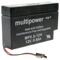 Multipower MP0.8-12H / MP0.8-12S ház és ház ólomakkumulátor
