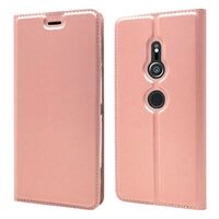 NALIA Flip Case compatible with Sony Xperia XZ2, Phone Cover Ultra-Thin Magnetic Leather Back Mobile Front Protector Skin, Kickstand Slim Protective Bookcase Shockproof Full-Bod...