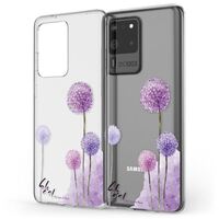 NALIA Motif Cover compatible with Samsung Galaxy S20 Ultra Case, Pattern Design Skin Slim Protective Silicone Phone Bumper, Ultra-Thin Shockproof Mobile Back Protector Dandelion...