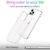 NALIA Clear Tempered Glass Cover compatible with iPhone 13 Pro Max Case, Transparent Rainbow Effect Anti-Yellow Scratch-Resistant Hardcase & Silicone Bumper, Holographic Colorfu...