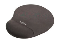 LogiLink® Mousepad mit Silikon Gel Handauflage, schwarz [ID0027]