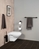WENKO WC-Garnitur Bosio Black matt, Edelstahl rostfrei, geschlossene Form