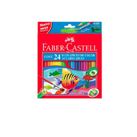 Faber Castell Estuche 12 lápices escolares acuarelables