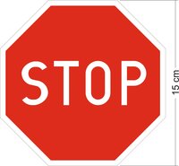 Widok tarczy znaku STOP