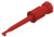 Miniatur-Klemmprüfspitze, rot, max. 2 mm, L 57.5 mm, CAT O, Lötanschluss, KLEPS