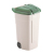 Mülltonne 100 L mit Deckel B 51,2 x T 53,3 x H 85,2 cm Kunststoff grün