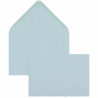 Briefumschläge 125x175mm (DIN B6) 100g/qm gummiert VE=100 Stück pastellblau