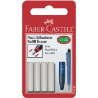 Ersatzradierer Eraser Pen Kunststoff 4 Stück auf Blisterkarte