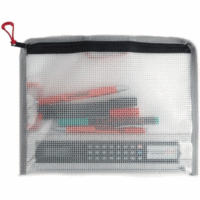 Reißverschlusstasche Bungee-Bag A5 PVC-frei transparent