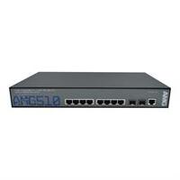 AMG510-8GAT-2S-P120 - Switch - L2+ - Managed - 8 x 10/100/1000 (PoE+) + 2 x 100Base-FX / Gigabit SFP - side to side airflow - desktop, rack-mountable - PoE+ (120 W)