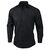 Chef Works Unisex Dress Shirt in Black - Polycotton with Long Sleeves - M