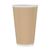 Pack of 25 Fiesta Ripple Wall Takeaway Coffee Cups Kraft 455ml / 16oz Cardboard
