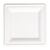 Fiesta Green Square Plates in White - Compostable Bagasse - Breathable - 204mm