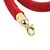 Bolero Barrier Rope in Red with Domed Brass Ends for Crowd Control - 1500mm