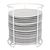 Vogue Round Plate Carrier Holder Rack in White Made of Plastic 180(�)mm/ 7"