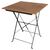 Bolero Square Faux Wood Bistro Folding Table 600mm - Easy to Fold - Single