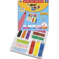 BIC KIDS Pack de 96 feutres de coloriage à pointe large VISACOLOR XL. Couleurs Assorties