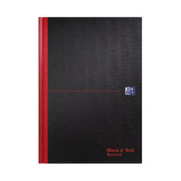 BLACK N RED HB RECY NOTEBOOK A4 PK5