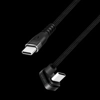 Logilink USB 2.0 Type-C kábel, C/M 180 fok - USB-C/M, alu, fekete, 2 m