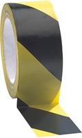 PVC-Klebeband 50mm x 33m, schwarz/gelb