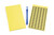 Gewebeetikett für manuelle Beschriftung 11x19 gelb