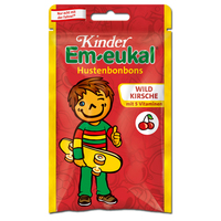 Em-eukal Kinder Wildkirsche, Hustenbonbon, 75g Beutel
