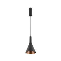 Leuchtenschirm LALU® CONE 15 MIX&MATCH, H:17 cm, schwarz/bronze