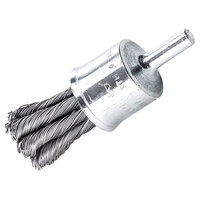 Lessmann 454.278 Knot End Brush with Shank 22mm, 0.35 Steel Wire