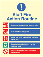 SPARTEX 41439E STAFF FIRE ACTION (200X150MM) PHOTOESCENT S/A VINYL