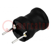 Inductor: wire; THT; 1uH; 10A; 13mΩ; ±10%; Ø8.5x11mm; vertical
