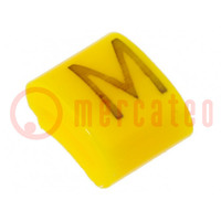 Markers; Marking: M; 1.1÷2.5mm; H: 3mm; A: 6mm; -30÷100°C; leaded