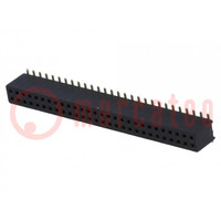 Connector: pin strips; socket; female; PIN: 56; straight; 1.27mm