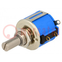 Potentiometer: axial; multiturn; 100Ω; 2W; ±5%; 6,35mm; linear; IP40