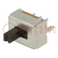Switch: slide; Pos: 2; DPDT; 0.3A/30VDC; ON-ON; THT; -20÷60°C; 50mΩ