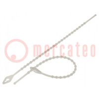 Cable tie; coral,multi use; L: 150mm; polyamide; natural; 100pcs.