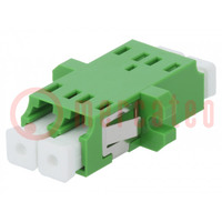 Connettore: a fibra ottica; presa,giunzione; LCA; femmina; verde